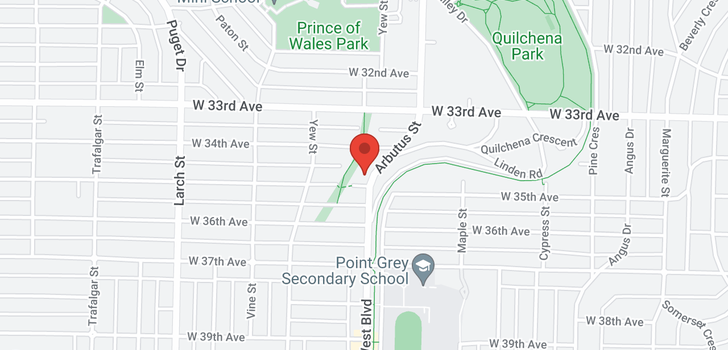 map of 2109 W 35TH AVENUE